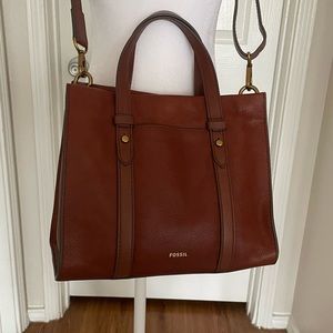 Fossil Brown Satchel